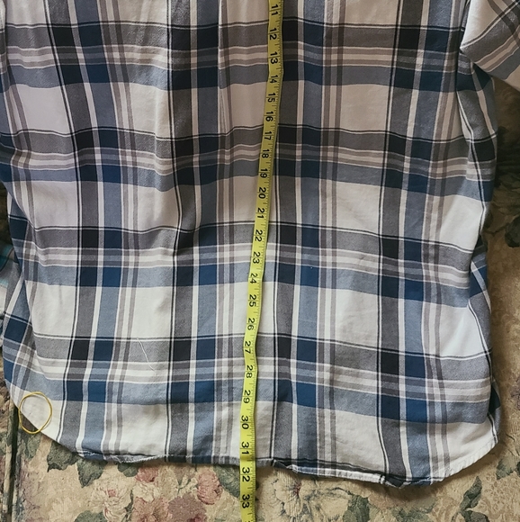 men's AE button up plaid shirt 2XL - Picture 5 of 7